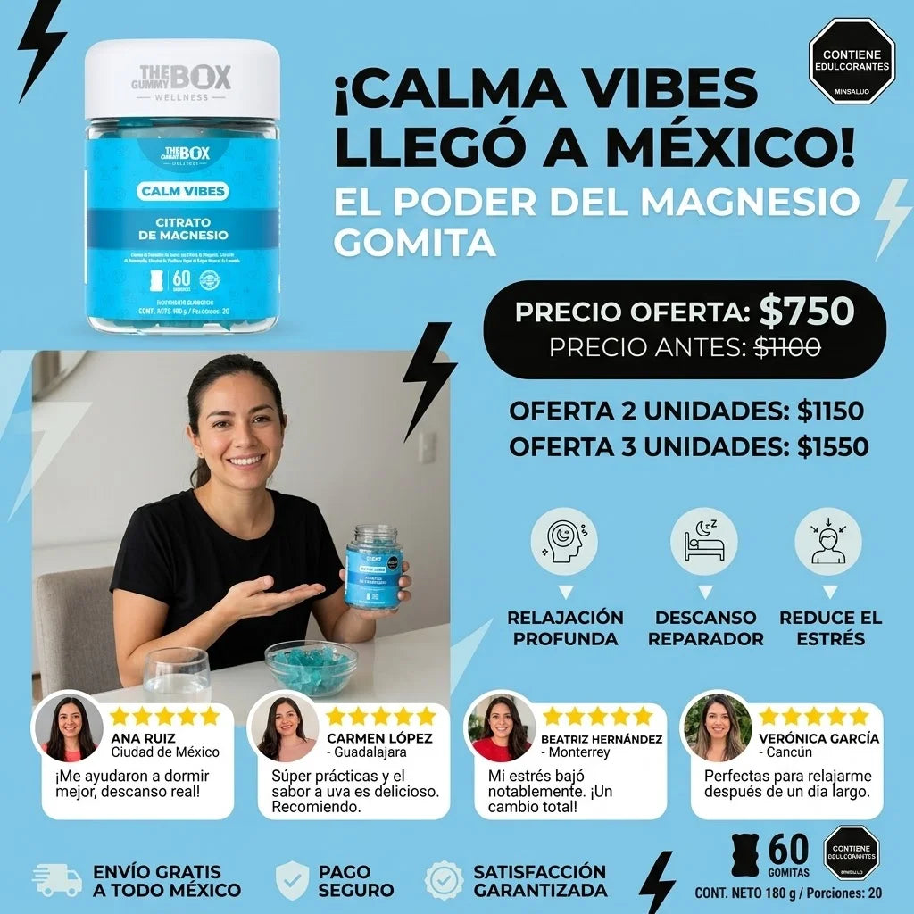 Gomas Sin Azúcar Para Dormir Mejor y Despertar con Energía