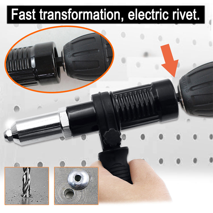 Convierte tu taladro en una potente remachadora en segundos