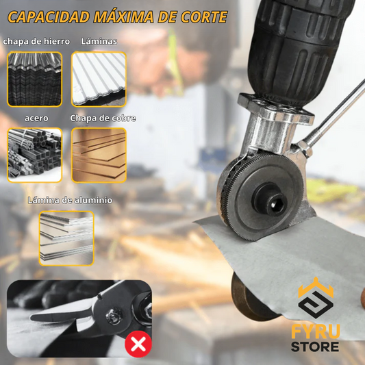 CUTTERPRO™ adaptador de corte de metal para taladro (NO INCLUYE EL TALADRO)