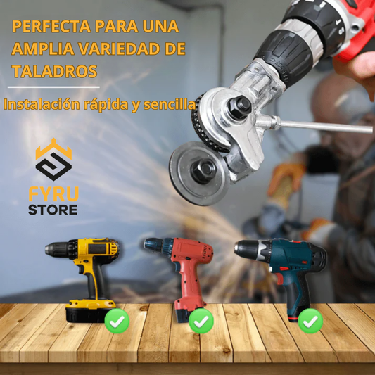 CUTTERPRO™ adaptador de corte de metal para taladro (NO INCLUYE EL TALADRO)
