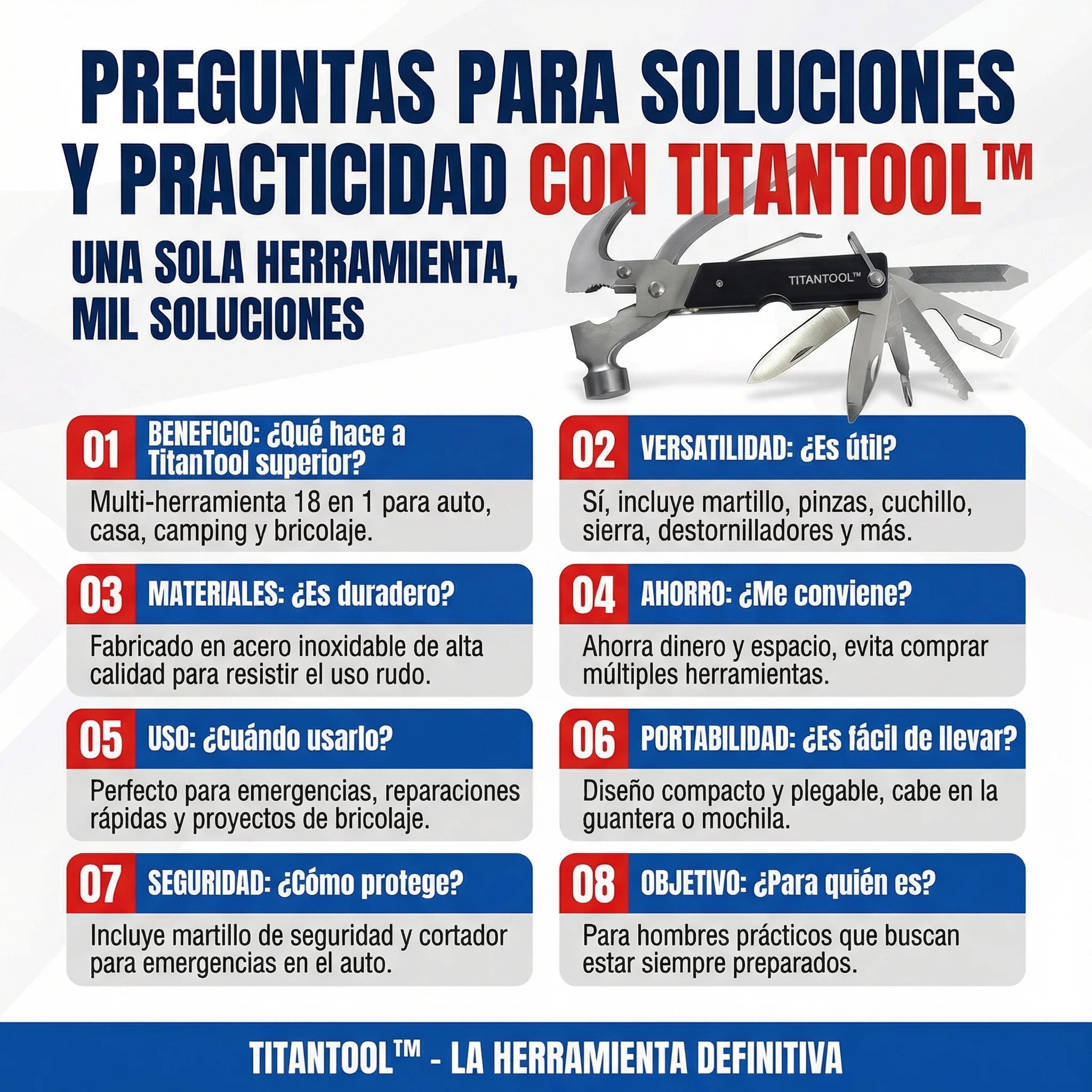 TitanTool™ UNA SOLA HERRAMIENTA 18 SOLUCIONES