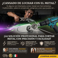 CUTTERPRO™ adaptador de corte de metal para taladro (NO INCLUYE EL TALADRO)