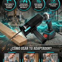 TurboCut™ Convierte tu Taladro en una Sierra profesional en segundos (NO INCLUYE TALADRO)